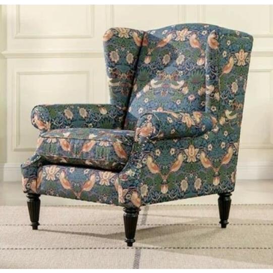 輸入家具 シングルソファ いちご泥棒 ジェニファーテイラー Jennifer