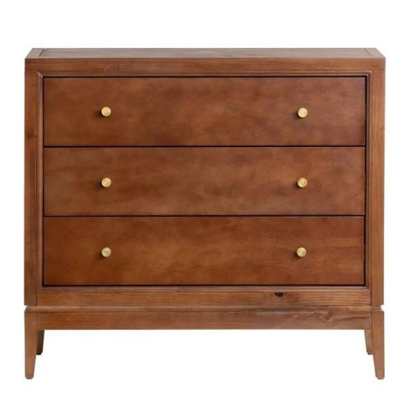 輸入家具 チェスト 3段 ナチュラル モダン シャビー アンティーク風