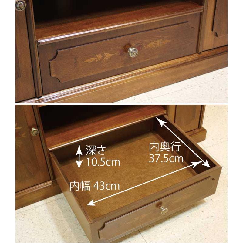 イタリア製 輸入家具 テレビボード TVボード 90cm 象嵌 クラウディオ