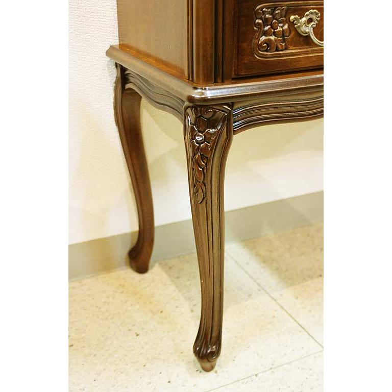イタリア製 輸入家具 チェスト 3段 W73cm ネコ脚 彫刻 Claudio Saoncella SC230 送料無料 リビングスタジオ 直輸入の画像