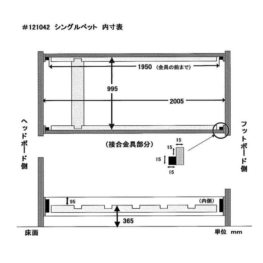 輸入家具 カントリーコーナー Country Corner シングルベッド フレンチ