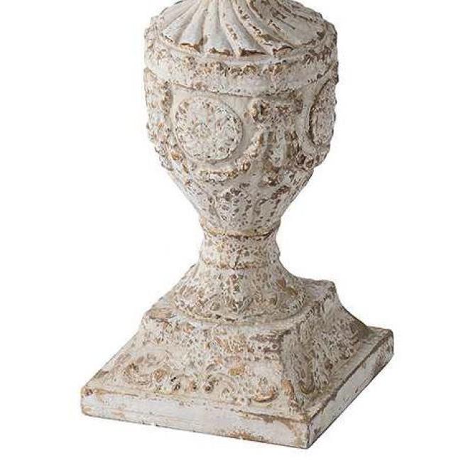 輸入家具 サイドテーブル 花台 円形 ナチュラル 小テーブル シャビー