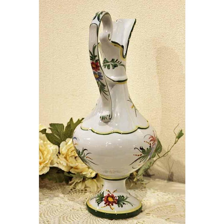 ポルトガル製 輸入雑貨 フラワーベース 花瓶 ロココ ローズ