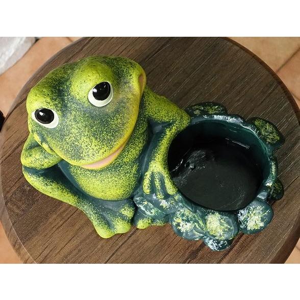 ポルトガル製 輸入雑貨 かんガエルカエル プランター 鉢カバー