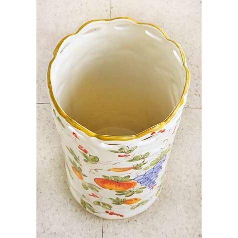 ポルトガル 傘立て 陶器 フルーツ ブドウ ロココ