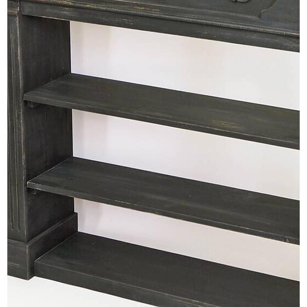 輸入家具 マントルピース コンソール シェルフ ブラック シャビー