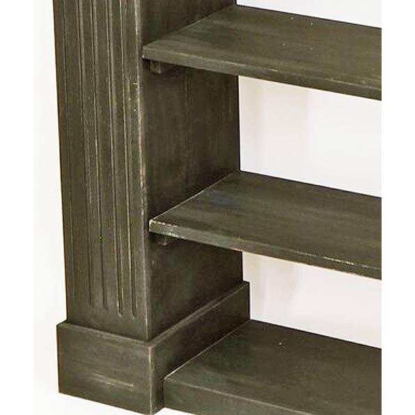 輸入家具 マントルピース コンソール シェルフ ブラック シャビー