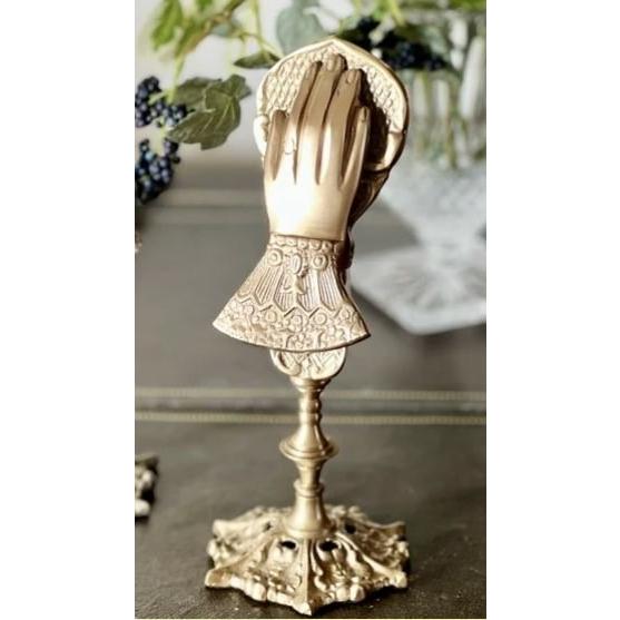 輸入雑貨 クリップスタンド ハンドクリップ 真鍮 ゴールド リビング