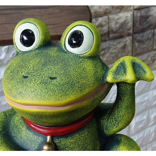 ポルトガル製 輸入雑貨 まねき カエル 蛙 置物 オブジェ ウェルカム 
