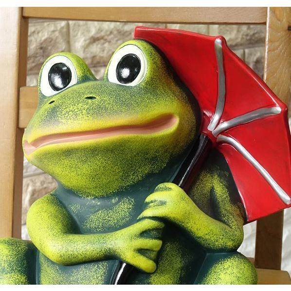 ハンドメイド カエルの置物 緑色 革 【公式通販】