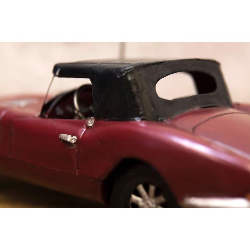 輸入雑貨 置物 Good Old Days Car ジャガー Eタイプ レッド ブリキ