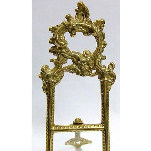 イタリア製 輸入雑貨 真鍮 ブラス イーゼル スタンド H23cm 皿立て 