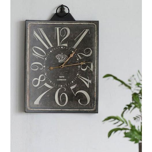 輸入雑貨 壁掛け時計 ウォールクロック 大きめ アンティーク風