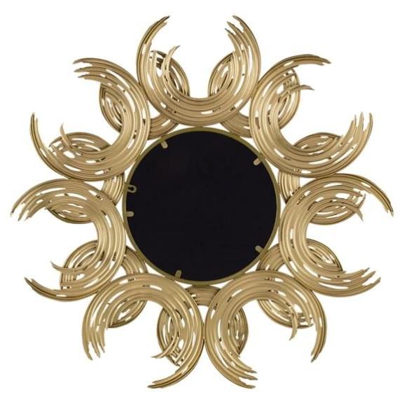 輸入雑貨 ミラー ウォールデコレーション 壁飾り ゴールド