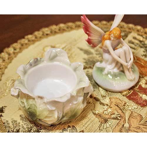 輸入雑貨 小物入れ フェアリー 妖精 ポーセリン ユニコーン 磁器 