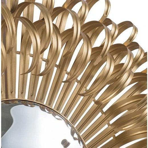 輸入雑貨 ミラー モダン アンティーク風 ゴールド アルミ 壁飾り