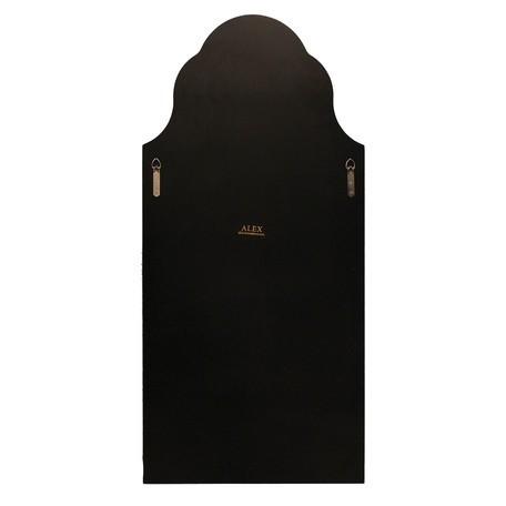 輸入家具 デザイン ウォールミラー 55×115cm 鏡 モダン クラシック