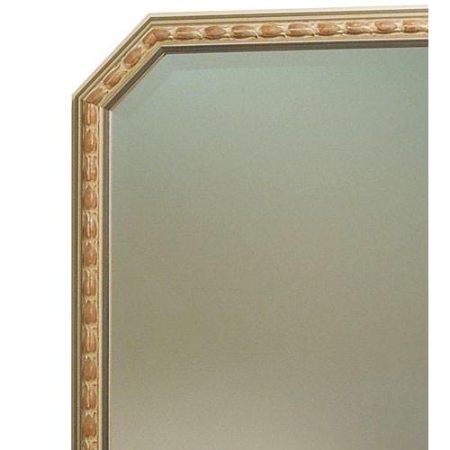 イタリア製 輸入雑貨 ミラー 八角 グリーン系 ゴールド 45×65 Bertozzi