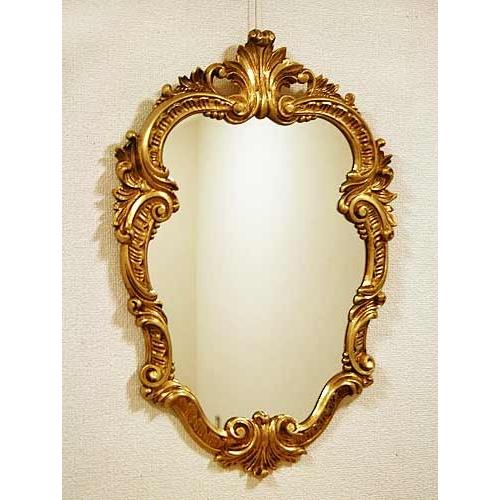 イタリア製 輸入雑貨 直輸入 ミラー 鏡 ゴールド 壁掛け ISAS イサス