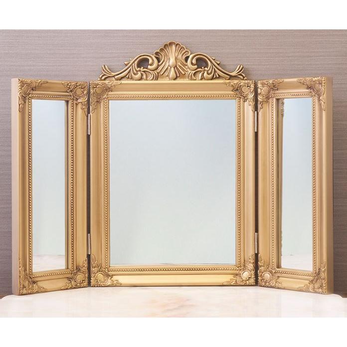 Newチャーチルウッド 三面鏡 ゴールド ミラー ロココ 25148-GD Newチャーチルウッド 三面鏡 ゴールド ミラー ロココ 25148-GD 輸入