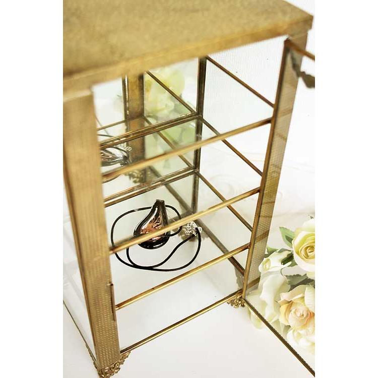 ショーケース キャビネット 飾り棚 シルバー アンティーク 87136CT-SV ショーケース キャビネット 飾り棚 シルバー アンティーク