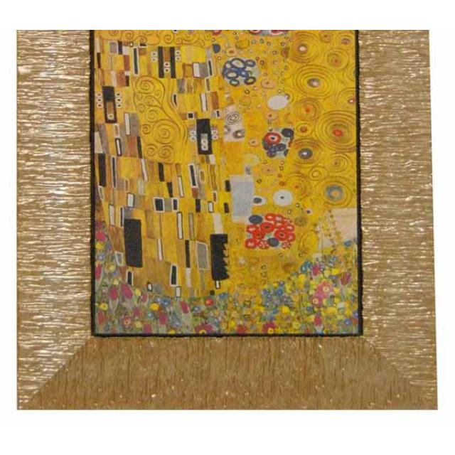 イタリア製 輸入雑貨 額絵 アートフレーム クリムト 接吻 キス ストックレー フリーズ 46×76 3060-103 送料無料 アートイタリア 直輸入 リビングスタジオ_2