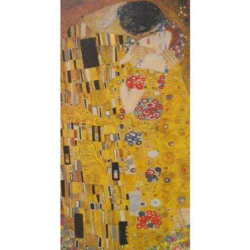 イタリア製 輸入雑貨 額絵 アートフレーム クリムト 接吻 キス ストックレー フリーズ 46×76 3060-103 送料無料 アートイタリア 直輸入 リビングスタジオ_4