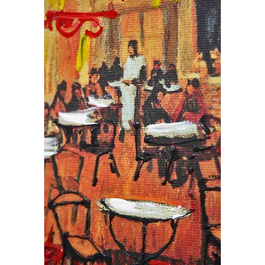 イタリア製 輸入雑貨 額絵 アートフレーム ゴッホ ナイトカフェ 夜の