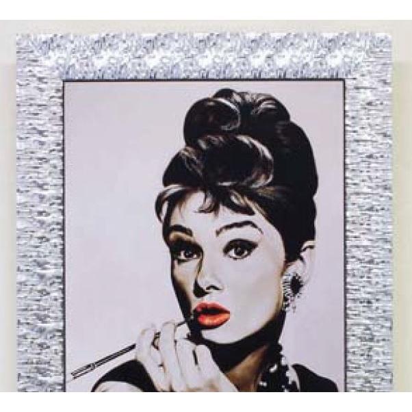 イタリア製 輸入雑貨 アートフレーム オードリーヘップバーン Audrey 