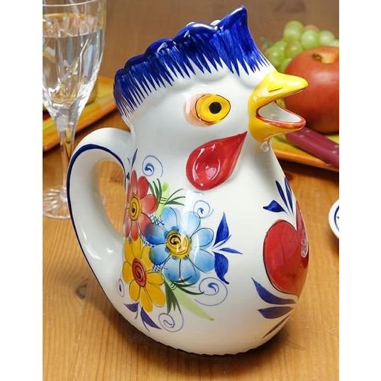ポルトガル製 輸入雑貨 デカンタ カラフェ ブルー アルコバサ 陶器 PIF