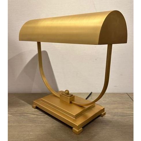 デスクランプ テーブルランプ スチールシェード ゴールド AC-108-L