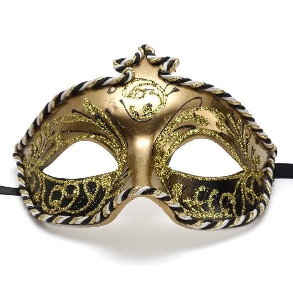 イタリア ベネチアンマスク 仮面 ネコ シルバー ゴールド BCE-8S-GL イタリア製 輸入雑貨 ベネチアンマスク マスケラ ネコ シルバー