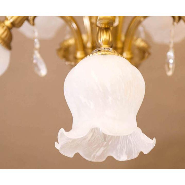 輸入家具 照明 シャンデリア 天井直付 室内用 LED対応 豪華 姫系