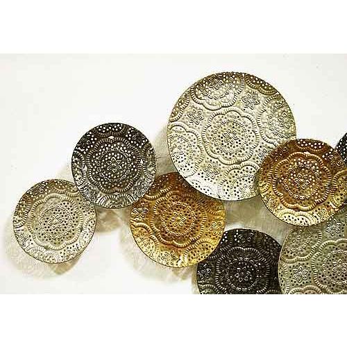 輸入家具 Wall Deco Gold Silver Bronze トレイ 壁飾り アイアン ブリキ ゴールド シルバー 絵皿 ウォール