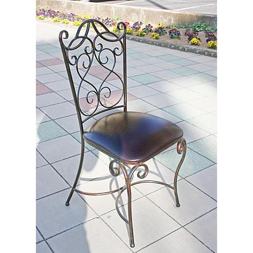 輸入家具 チェア 椅子 ダイニング アイアン アンティーク シャビー