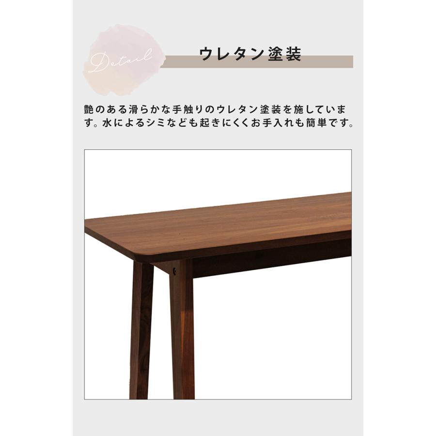 木製カウンターテーブル 幅120cm×奥行き55cm×高さ85cm カウンターテーブル 高さ85cm 2人掛け 木目 （ 幅120cm ハイテーブル