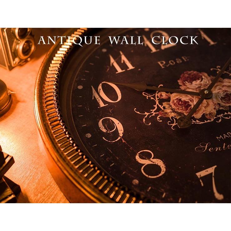 掛け時計 ウォールクロック 壁掛け時計 直径60cm 大型タイプ シャビー加工 アンティーク風 エレガントデザイン インテリア Liv リビングデイ 通販 Yahoo ショッピング