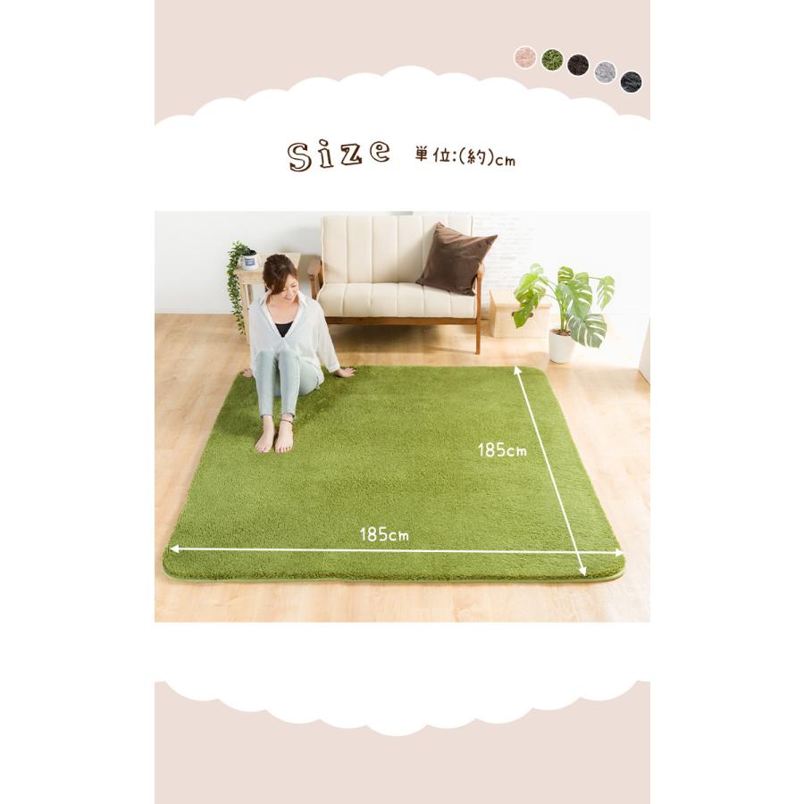 毛皮ラグ 大きめ 毛足最長50mm！驚くほどのボリューム感！敷くだけで高級感あふれる