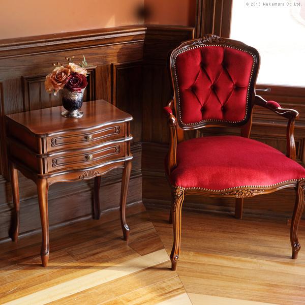 アンティーク調 輸入家具 ヴェローナクラシック サイドチェスト2段