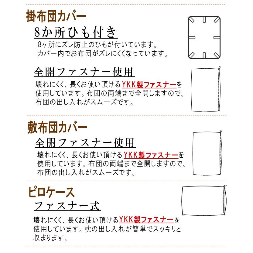 敷き布団カバー シングル ロング 敷きカバー 敷ふとんカバー 綿100％  洗濯可能 日本製 (2915)｜livingdays｜04