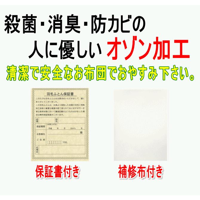 羽毛布団 ダブル ホテル仕様 羽毛掛け布団 ダブルサイズ 日本製 ニュー