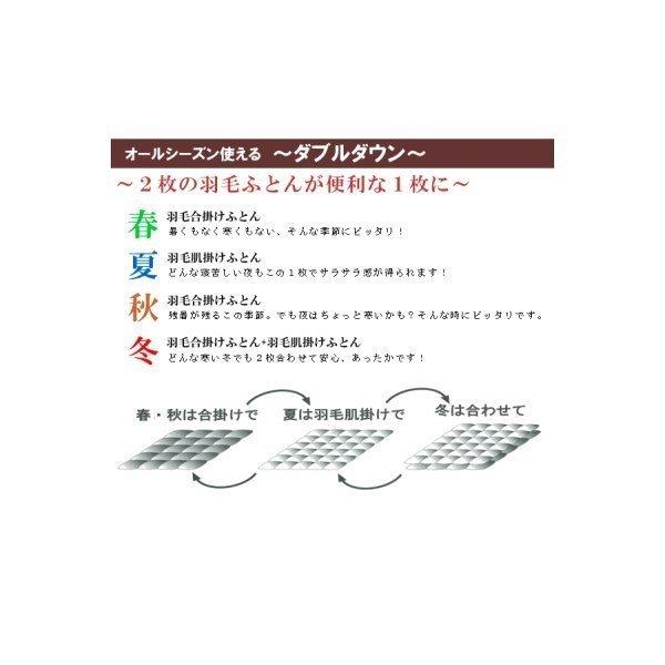 羽毛布団　2枚合わせ シングル  ニューゴールドラベル 四季 2枚合せ｜livingdays｜04