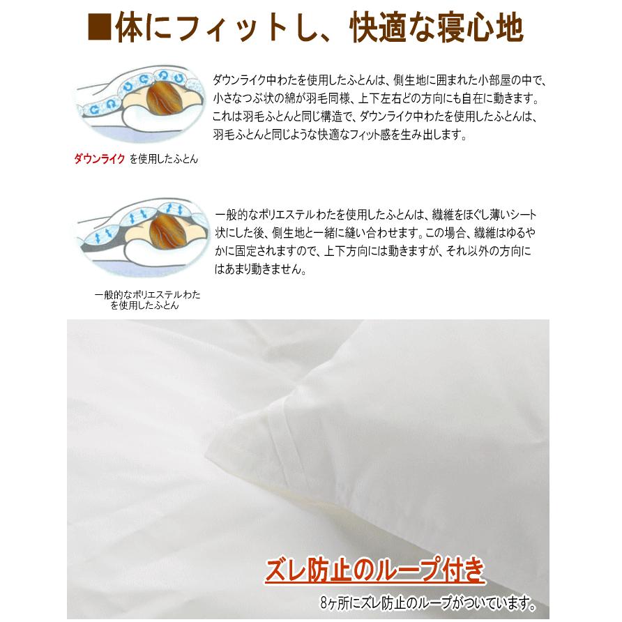掛け布団 掛布団 掛ふとん シングル ダクロン(R) ダウンライク NATURAL