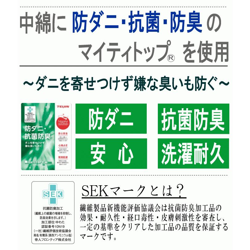 布団セット  3点セット シングル フィルケア  2枚合わせ 掛布団 マイティトップ  敷布団  抗菌 防臭 防ダニ 寝具セット TEIJIN 日本製｜livingdays｜07