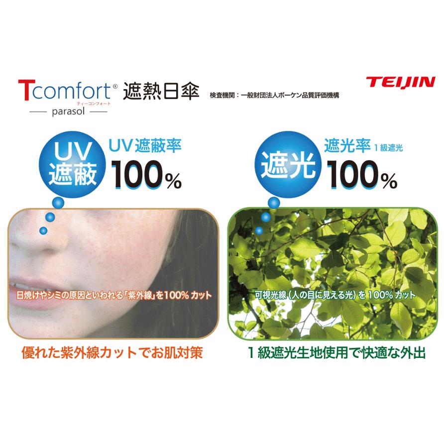 TEIJIN 晴雨兼用遮熱パラソル 日傘 2026 最新版 帝人アクシア 木陰日傘