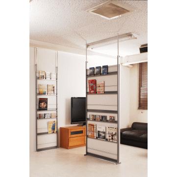 マガジンパーテーション 60幅　ホワイト 国産品
