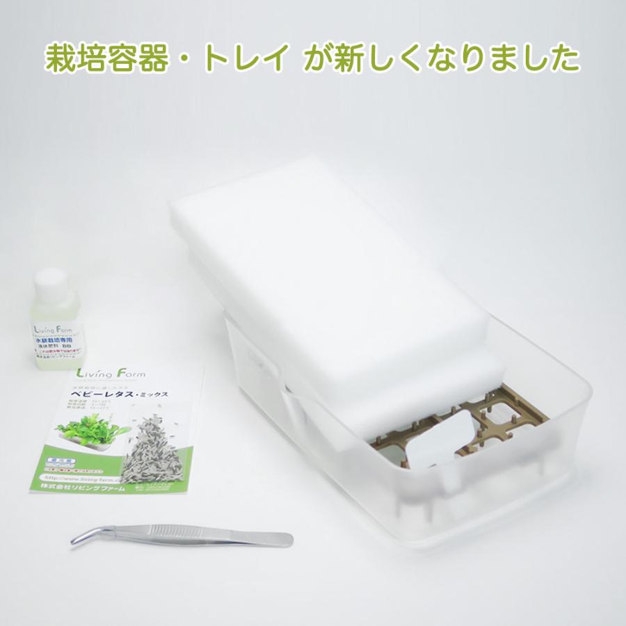 水耕栽培キット ミニ水耕菜園キットRA ラディッシュ 2回分 栽培セット（培地シート 液体肥料 種付き）家庭菜園 水耕栽培 野菜 栽培キット リビングファーム |  | 02