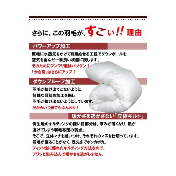 羽毛布団 クイーン 国産合掛 クィーン ニューゴールドラベル MK
