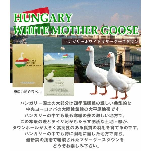 合掛け 羽毛布団 キング ハンガリー産ホワイトマザーグース プレミアム
