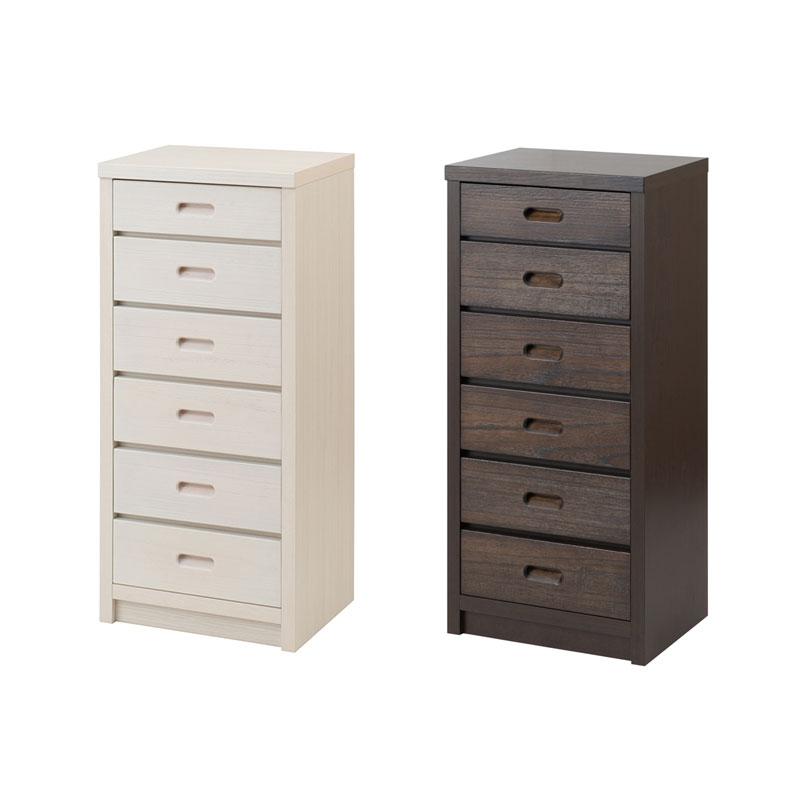 チェスト 幅40.5 奥行30 高さ86.5 天然木桐材のスリムチェスト